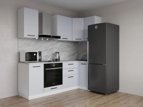 Кухонный гарнитур угловой Смоки 2200*1000 (Стол. 26мм) в Губахе - gubaha.mebel24.online | фото