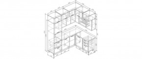 Кухонный гарнитур угловой Смоки 2200*1700 (Стол. 26мм) в Губахе - gubaha.mebel24.online | фото 2