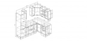 Кухонный гарнитур Умбра 2400*1600 (Стол. 38мм) в Губахе - gubaha.mebel24.online | фото 2