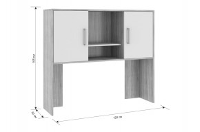 ЛАЙТ 2 Надстройка стола компьютерного (1200) в Губахе - gubaha.mebel24.online | фото 3