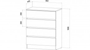ЛЕНОРА Спальный гарнитур (модульный) графит в Губахе - gubaha.mebel24.online | фото 3