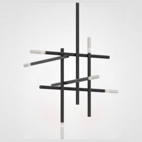 Люстра на штанге Imperiumloft Traverse Black TRAVERSE01 в Губахе - gubaha.mebel24.online | фото