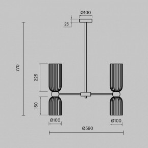 Люстра на штанге Maytoni Antic MOD302PL-10W в Губахе - gubaha.mebel24.online | фото 3