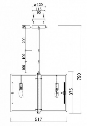 Люстра на штанге Maytoni Marmo MOD099PL-06G в Губахе - gubaha.mebel24.online | фото 4