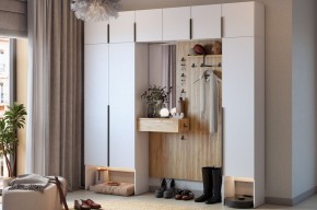 МЕБЕЛЬСОН К11 Прихожая (белое дерево) в Губахе - gubaha.mebel24.online | фото