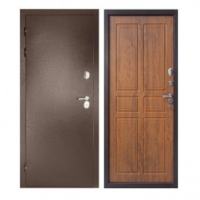 Металлическая дверь НОРД (Термодверь) 2050*980/ЛЕВАЯ (Медный Антик/Золотистый дуб) в Губахе - gubaha.mebel24.online | фото