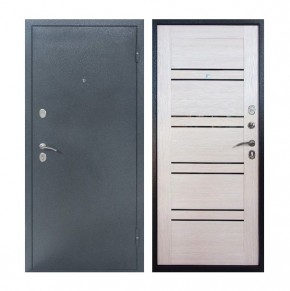 Металлическая дверь ТИТАН 8С (МЕТАЛЛ-ПАНЕЛЬ) 2050*860/ЛЕВАЯ (Букле Графит/Лиственница) в Губахе - gubaha.mebel24.online | фото