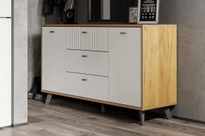 МИЛАН Гостиная (Дуб Золотой/Белый Матовый) модульная в Губахе - gubaha.mebel24.online | фото 10