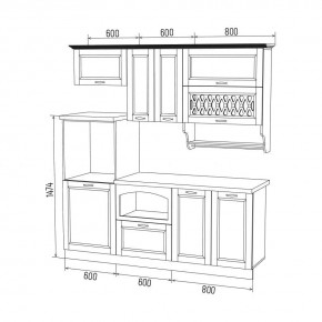 МИЛАНО Кухонный гарнитур 2,0 м Компоновка №3 в Губахе - gubaha.mebel24.online | фото 6