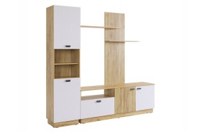 МОДИ К1 Гостиная (белое дерево) в Губахе - gubaha.mebel24.online | фото 6