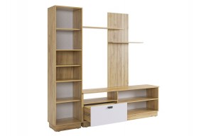 МОДИ К1 Гостиная (белое дерево) в Губахе - gubaha.mebel24.online | фото 7