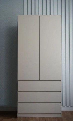 МОРИ МШ 900.2 Шкаф с 2-мя дв. и 3-мя ящ. ВЫСОКИЙ (Сатин) в Губахе - gubaha.mebel24.online | фото