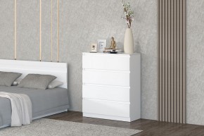 МС "Хилтон" Комод №1 800 (4 ящ.) белый текстурный в Губахе - gubaha.mebel24.online | фото