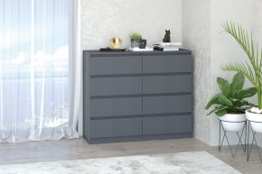 МС "Хилтон" Комод №3 1200 (8 ящ.) графит в Губахе - gubaha.mebel24.online | фото