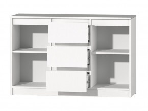 МС "Хилтон" Комод №4 1200 (белый текстурный) в Губахе - gubaha.mebel24.online | фото 3