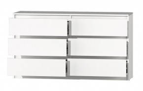 МС "Хилтон" Комод №5 1400 (6 ящ.) белый текстурный в Губахе - gubaha.mebel24.online | фото 3