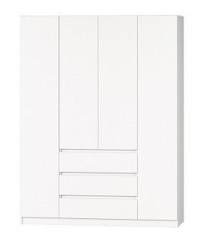 МС "Хилтон" Шкаф №1 1600 (Белый текстурный) в Губахе - gubaha.mebel24.online | фото 2