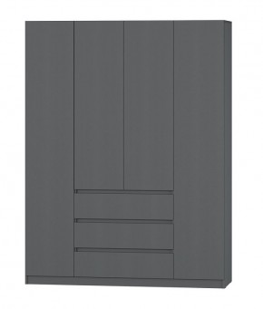 МС "Хилтон" Шкаф №1 1600 (Графит) в Губахе - gubaha.mebel24.online | фото 2