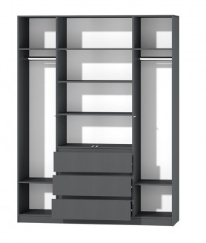МС "Хилтон" Шкаф №1 1600 (Графит) в Губахе - gubaha.mebel24.online | фото 3