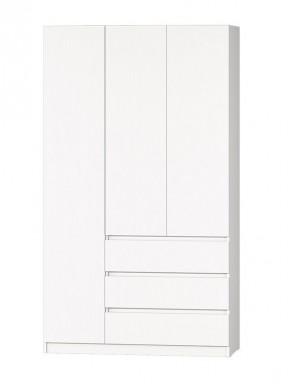 МС "Хилтон" Шкаф №2 1200 (Белый текстурный) в Губахе - gubaha.mebel24.online | фото 2