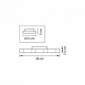 Накладной светильник Lightstar Favo 750071 в Губахе - gubaha.mebel24.online | фото 2