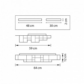 Накладной светильник Lightstar Favo 750161 в Губахе - gubaha.mebel24.online | фото 2
