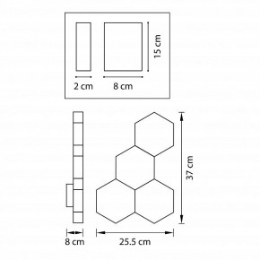 Накладной светильник Lightstar Favo 750641 в Губахе - gubaha.mebel24.online | фото 2