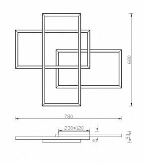 Накладной светильник Maytoni Rida MOD015CL-L80W в Губахе - gubaha.mebel24.online | фото 2