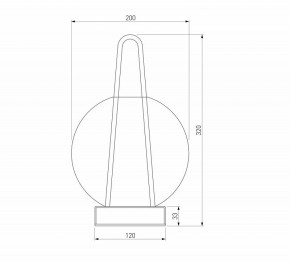 Настольная лампа декоративная Eurosvet Frasco 80507/1 черный в Губахе - gubaha.mebel24.online | фото 3