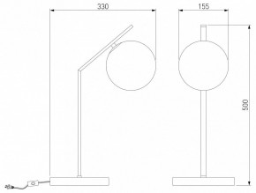 Настольная лампа декоративная Eurosvet Shape 01213/1 латунь в Губахе - gubaha.mebel24.online | фото 3