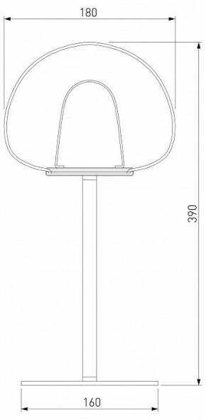 Настольная лампа декоративная Eurosvet Twice 90326/1 черный в Губахе - gubaha.mebel24.online | фото 2