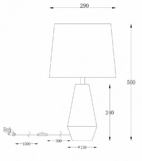 Настольная лампа декоративная Maytoni Calvin Table Z181-TL-01-B в Губахе - gubaha.mebel24.online | фото 2