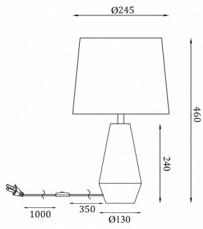 Настольная лампа декоративная Maytoni Calvin Table Z181-TL-01-W в Губахе - gubaha.mebel24.online | фото 2