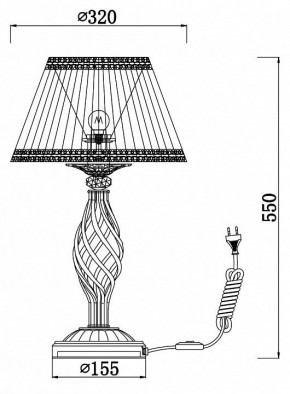 Настольная лампа декоративная Maytoni Grace RC247-TL-01-R в Губахе - gubaha.mebel24.online | фото 3