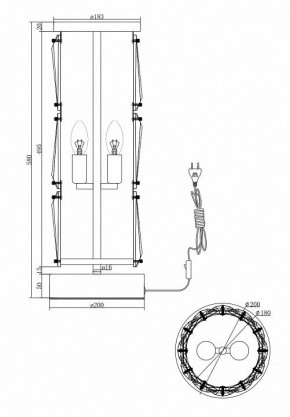 Настольная лампа декоративная Maytoni Puntes MOD043TL-02CH в Губахе - gubaha.mebel24.online | фото 4