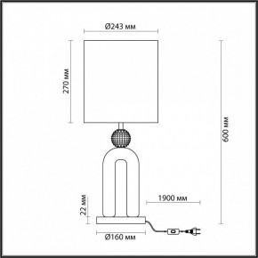 Настольная лампа декоративная Odeon Light Bagel 5410/1T в Губахе - gubaha.mebel24.online | фото 4