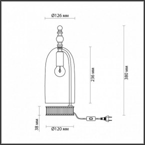 Настольная лампа декоративная Odeon Light Bell 4892/1T в Губахе - gubaha.mebel24.online | фото 6