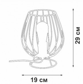 Настольная лампа декоративная Vitaluce V4296 V4296-0/1L в Губахе - gubaha.mebel24.online | фото 3