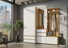 НЕКСТ 1 Вешалка с зеркалом + Шкаф 2-х ств. с ящиками в Губахе - gubaha.mebel24.online | фото
