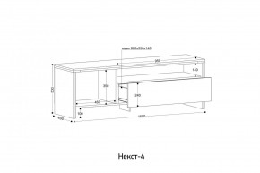 НЕКСТ - 4 Тумба ТВ в Губахе - gubaha.mebel24.online | фото 2