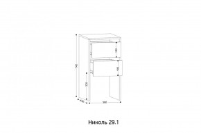 НИКОЛЬ 25 Шкаф 5-ти створчатый в Губахе - gubaha.mebel24.online | фото 7