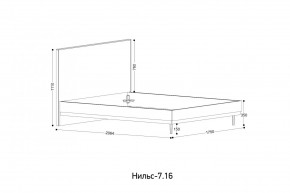 НИЛЬС - 7.16 Кровать с ортопедом 1600 в Губахе - gubaha.mebel24.online | фото 2