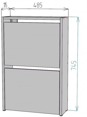 Обувница W120 в Губахе - gubaha.mebel24.online | фото 2