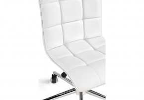 Офисное кресло Квадро экокожа белая / хром в Губахе - gubaha.mebel24.online | фото 7