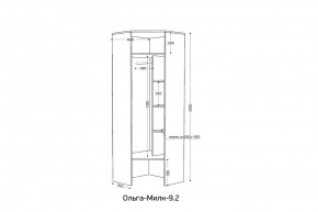 ОЛЬГА-МИЛК 9.2 Шкаф угловой с зеркалом в Губахе - gubaha.mebel24.online | фото 2