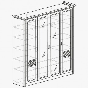 ОРЛЕАН Спальный гарнитур (модульный) ясень белый в Губахе - gubaha.mebel24.online | фото 5