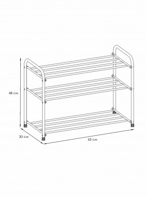 ПДОА23 М Подставка для обуви "Альфа 23" Медный антик в Губахе - gubaha.mebel24.online | фото 2