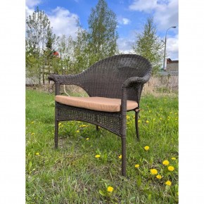 Плетеное кресло LV-140B-Brown с подушкой в комплекте в Губахе - gubaha.mebel24.online | фото 1