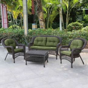 Плетеный комплект для отдыха LV-520BG Brown/Green в Губахе - gubaha.mebel24.online | фото 2