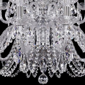 Подвесная люстра Bohemia Ivele Crystal 1402 1402/12+6/300/2d/Ni в Губахе - gubaha.mebel24.online | фото 3